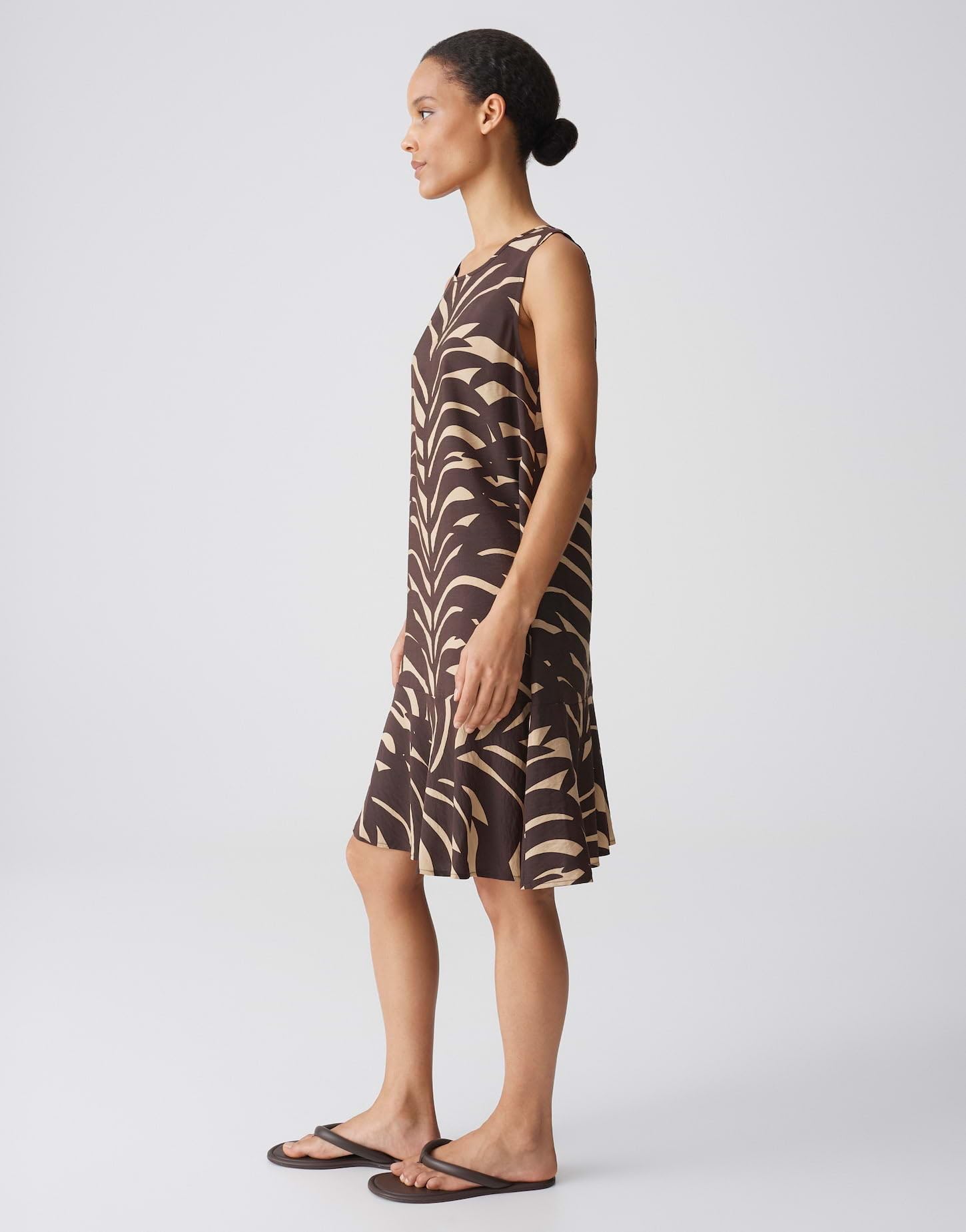 OPUS Damen Minikleid | Printkleid mit angesetzten Volant