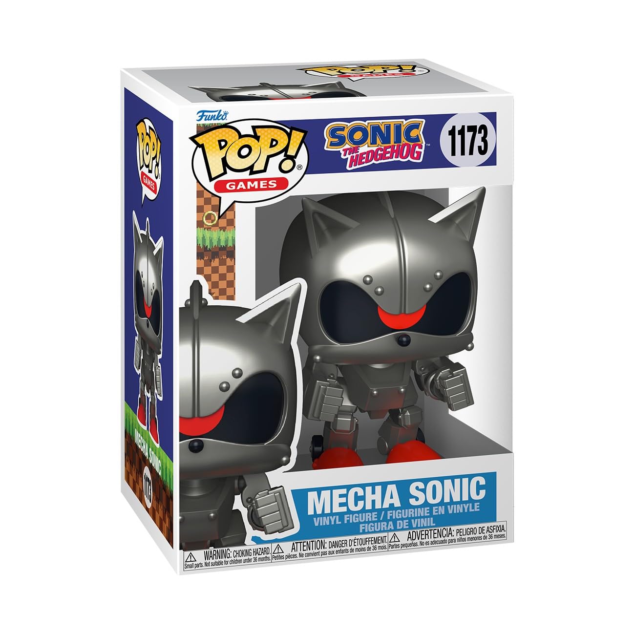 Funko Pop! Games: Sonic The Hedgehog - Mecha Sonic - Collectable Vinyl Figure - Gift Idea - Official Merchandise - Toys for Kids & Adults - Video