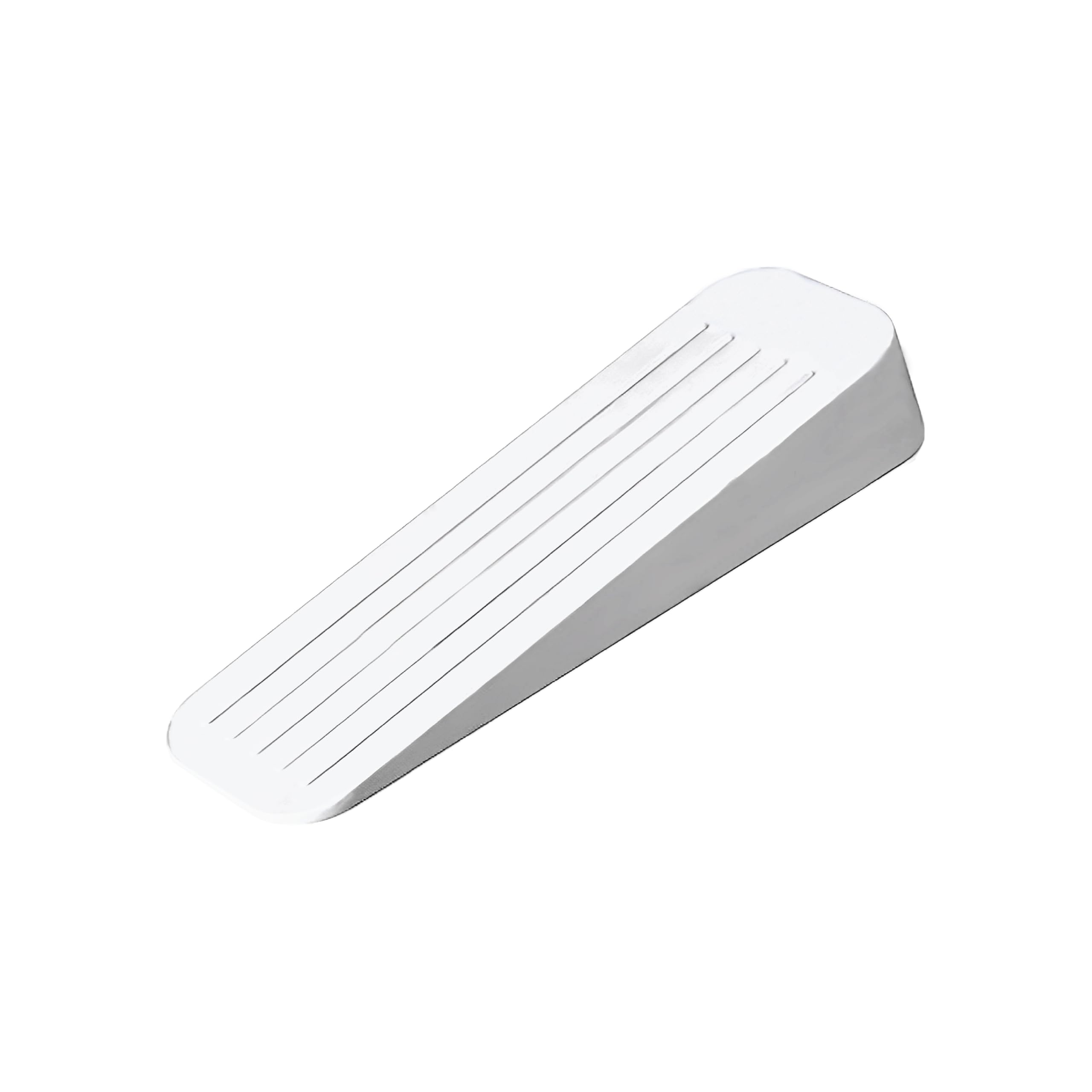SUL Rubber Door Stopper Heavy Duty Door Wedge Door Stopper, Non Slip Door Stop Jammer Ideal for Homes, Offices Carpet, Wood, Cement and Laminate Floor 12cm x 3.6cm x 2cm (White) (1)