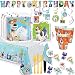 Secret Life of Pets 2 Birthday Party Supplies and Decorations Pack For 16 Guests With Plates, Napkins, Cups, Tablecover, Birthday Banner, Hanging Swirls, Pet Erasers, and Exclusive Pin