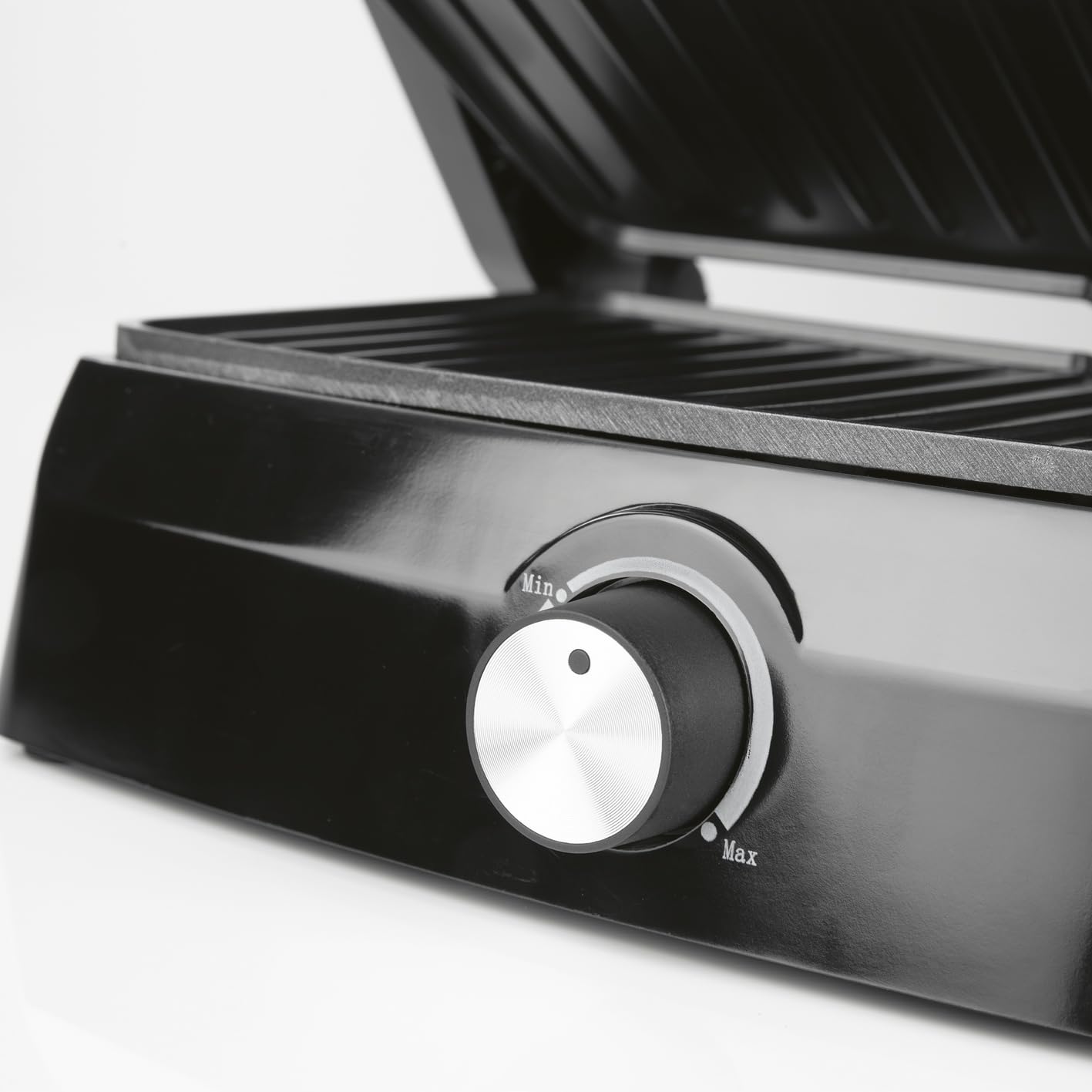 GOURMETmaxx Grill kontaktowy z powłoką zapobiegającą przywieraniu, 1000 W, bezstopniowa regulacja, uchwyt Cool-Touch