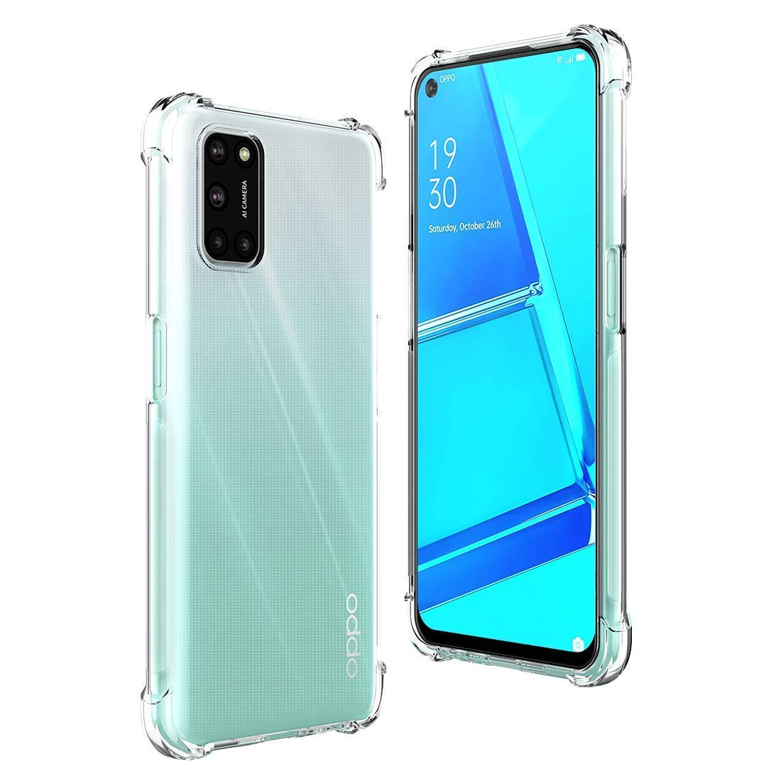 Dashmesh Shopping® Shock Proof Protective Soft Back Case Cover for Oppo A52 / A72 / A92 (Transparent) [Bumper Corners with Air Cushion Technology] (B08PKR3BJ5) Amazon Price History, Amazon Price Tracker