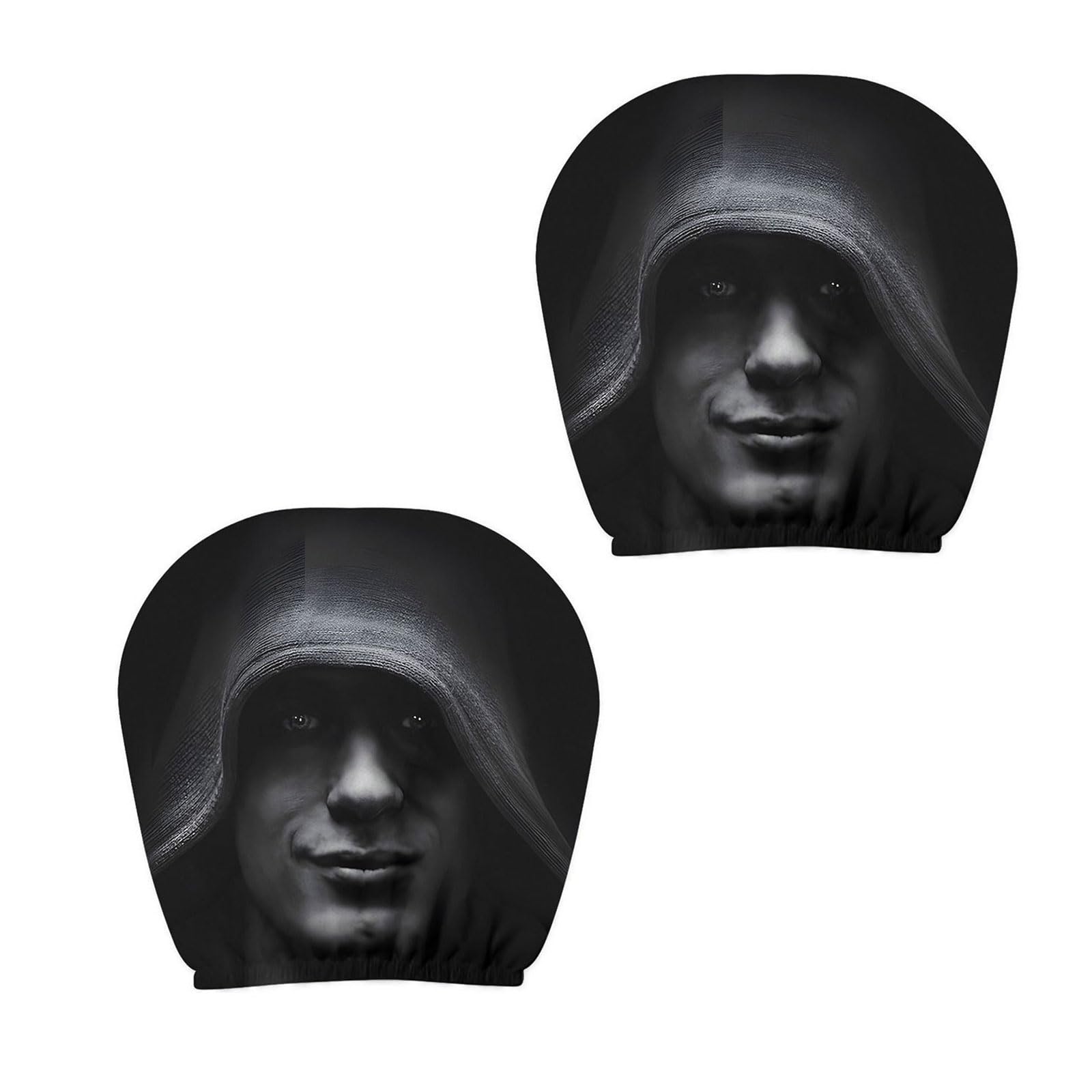 APGLSXY 2PCS Print Car Headrest Cover Offering Excellent and a Stylish Upgrades to Your Interior Permanent Vehicle Seast Cover
