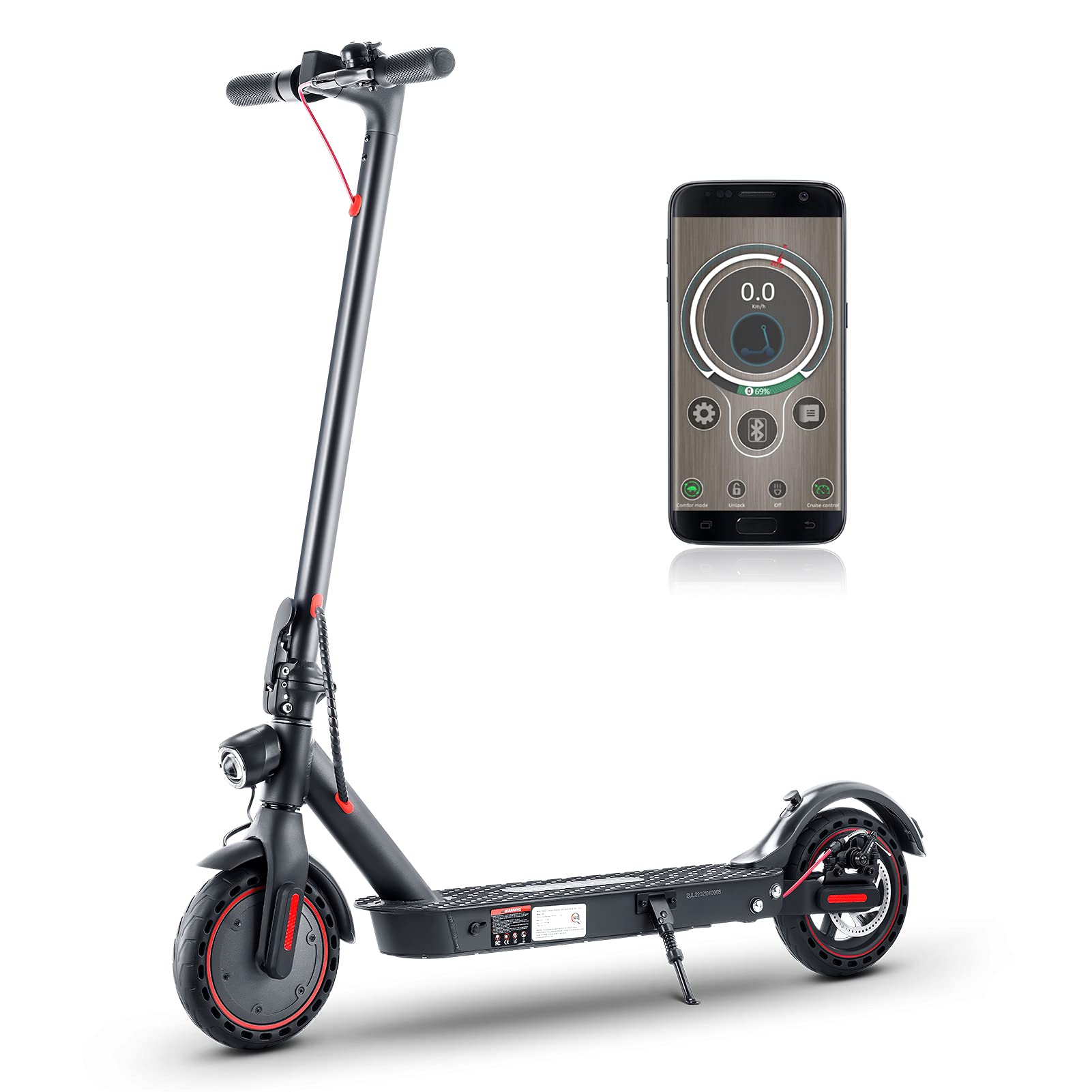 iSinwheel Electric Scooter, UP to 19 MPH, Cruise Control,17 Miles Long