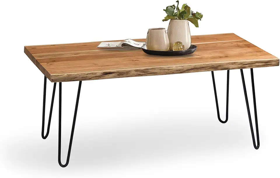 Alaterre Furniture 48-Inch Live Edge Coffee T...