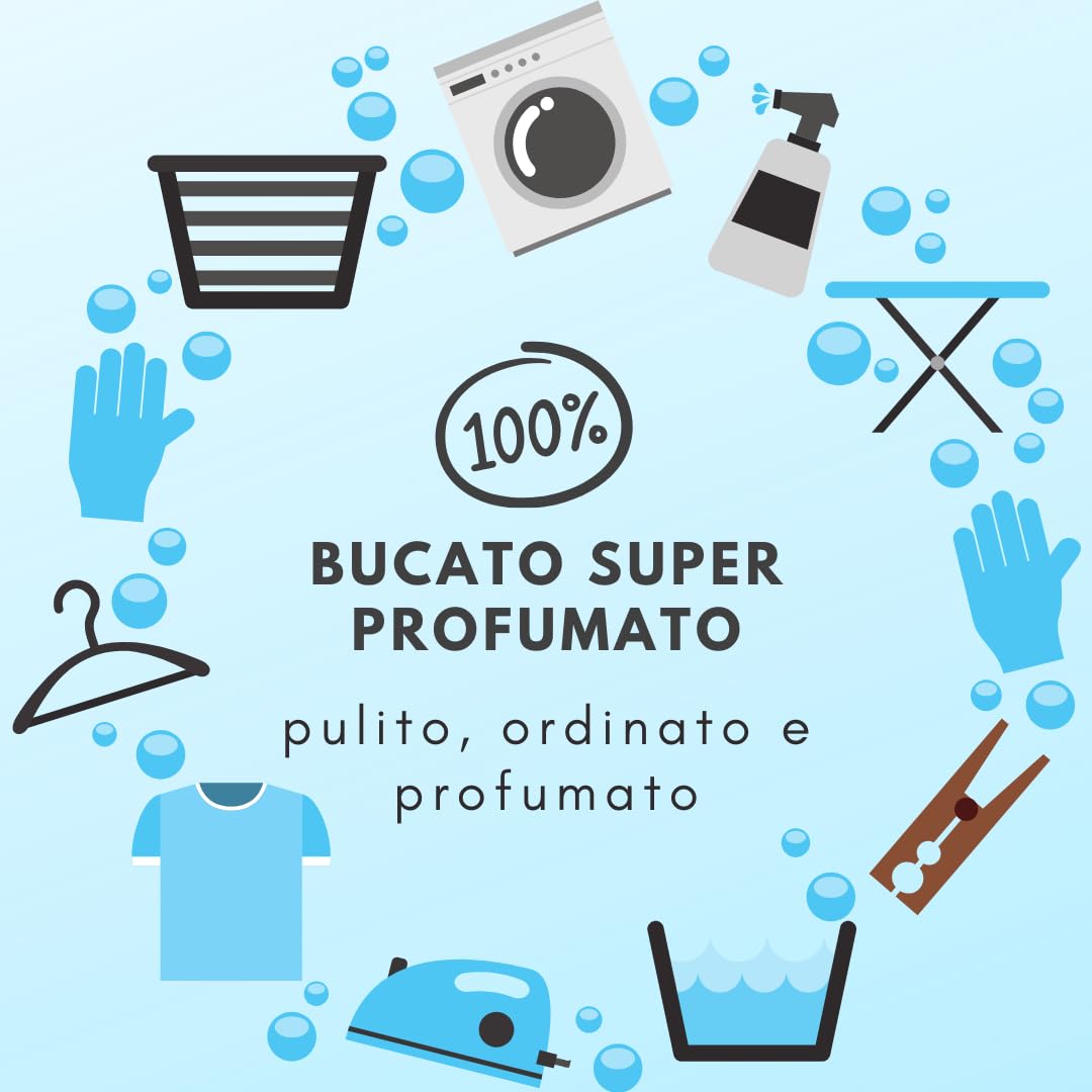Profumatore Bucato Lavatrice, Ammorbidente Lavatrice o Sostituzione, Essenza Bucato, Profumatore Concentrato, Black Diamond 500ml