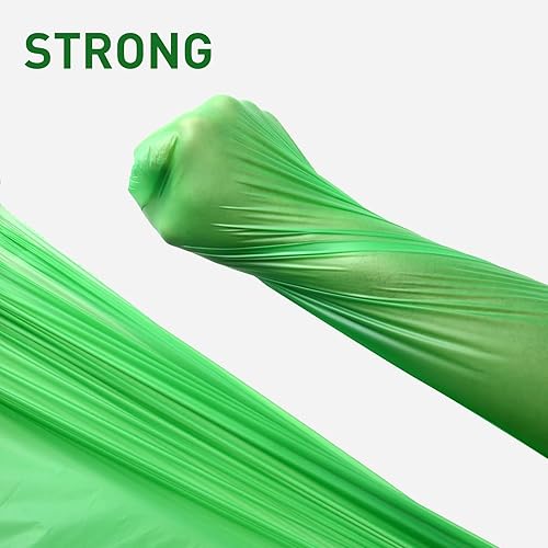 Miniatura 4 de Bolsas de abono de 1.3 galones, 100 unidades, pequeñas bolsas de basura compostables para encimera de cocina, contenedor de compost de 0.75, 1.2,