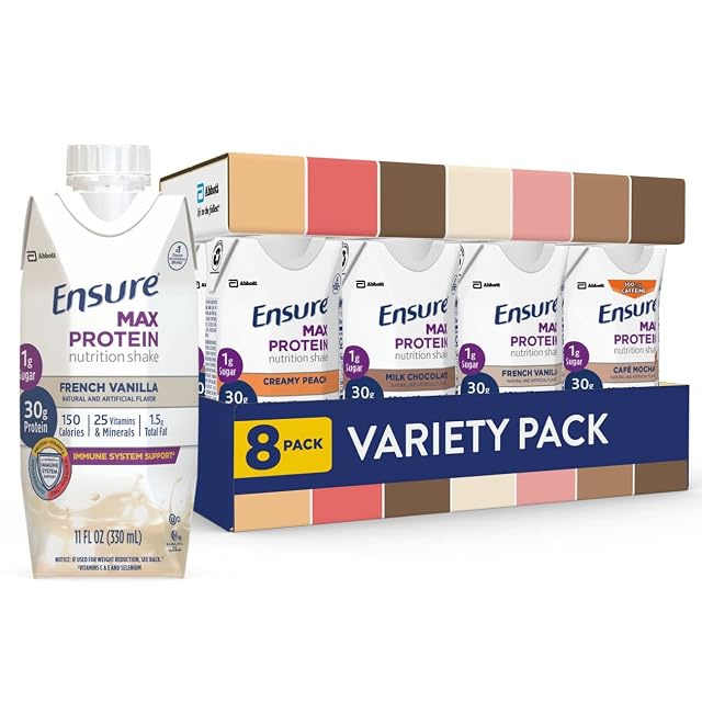 Ensure Max Protein Nutrition Shakes Variety Pack With 30g of Protein 1g of Sugar Nutrients to Support Immune