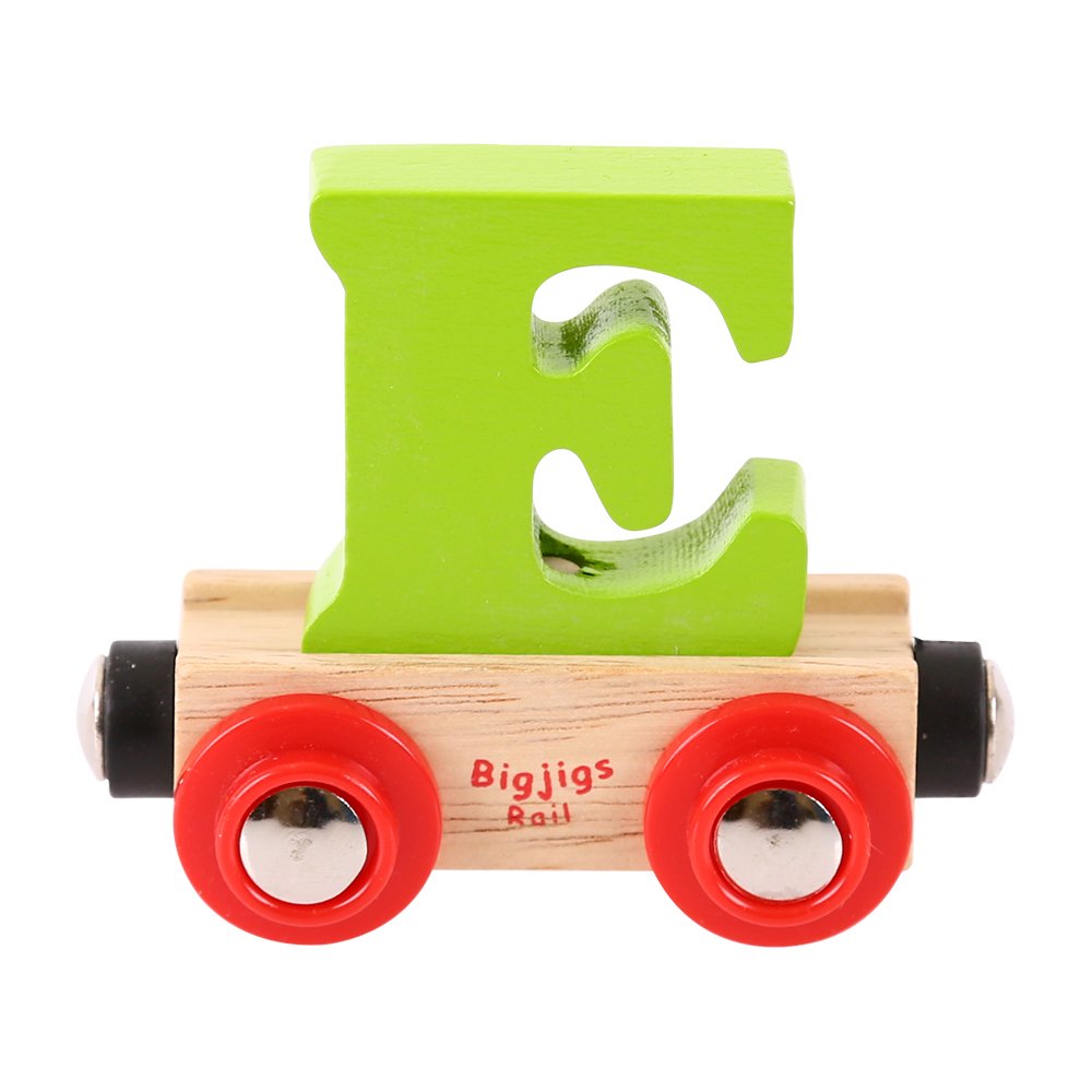 Bigjigs Rail Rail Name Letter E (Green) — image 1