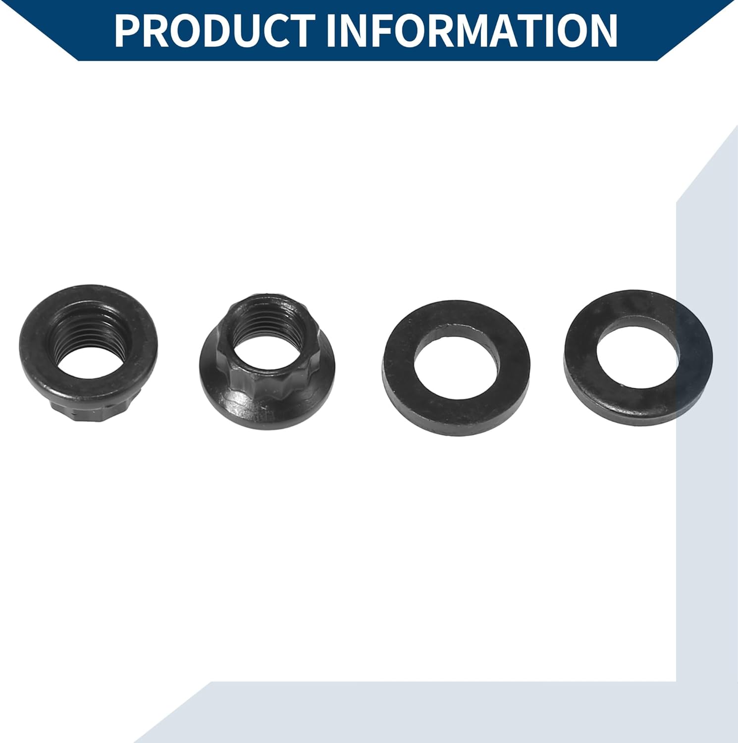 Cylinder Head Stud Kit for Honda Civic CRX Del Sol 1988-1995/ Inner/Durable Metal/ 1 Set Black