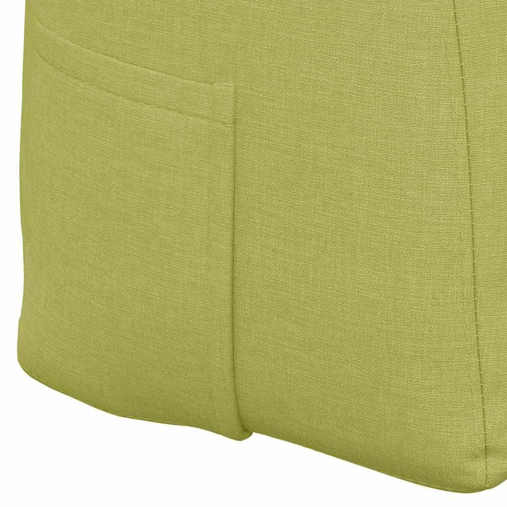 Cojín de respaldo verde claro de tela 120 x 24 x 50 cm, acolchado ergonómico para sofá y cama con relleno de poliéster para posiciones cómodas de sentarse y tumbarse