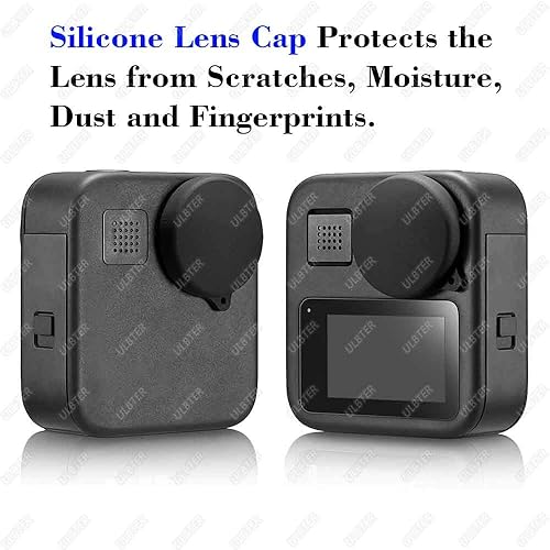 Miniatura 3 de Protector de pantalla para cámara GoPro MAXMax 2025 360 no para Max 2 + cubierta de tapa de lente 2 + 3 paquetes, protector de vidrio templado de