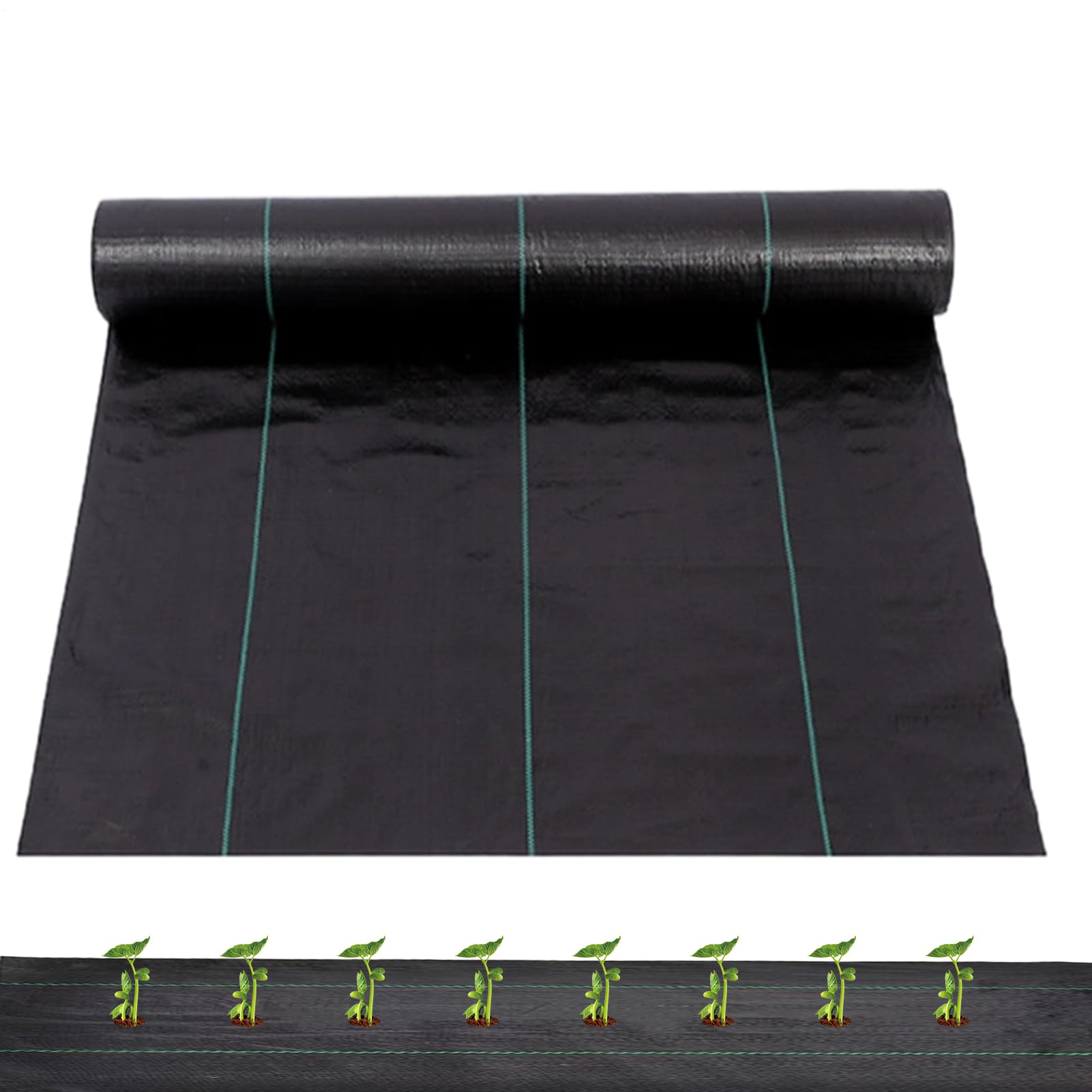 Matériau robuste pour tissu paysager et couverture de sol anti-repousse de jardin