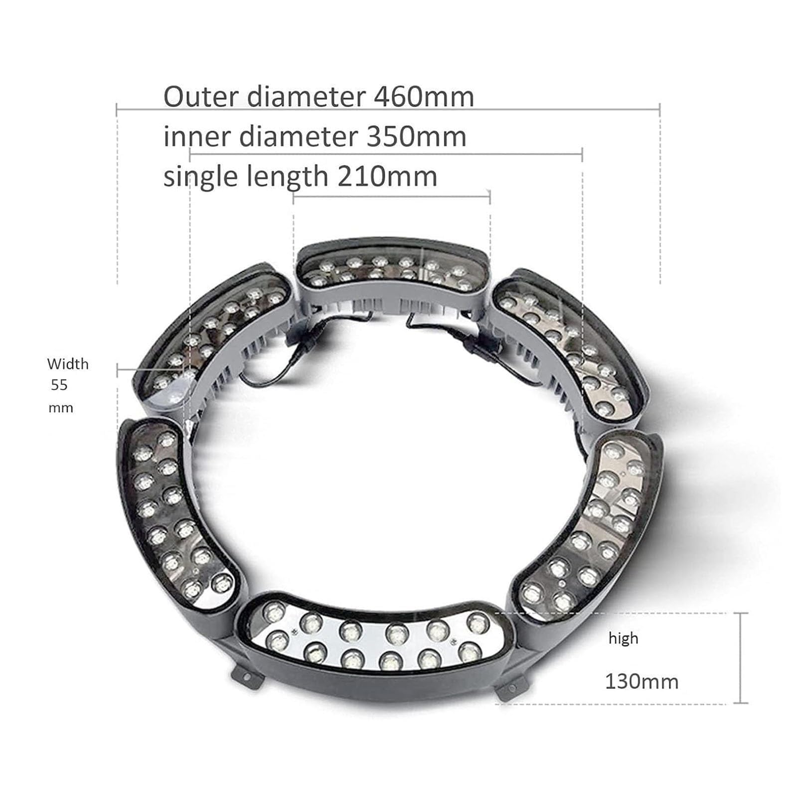 Focos LED De 12 W Para Árboles, Luz LED Circular Para Abrazar Árboles, Luz De Jardín Impermeable IP65, Luces Exteriores Corrugadas Enterradas De 24 V, Iluminación Para Jardín(White Light,6PCS(24V))