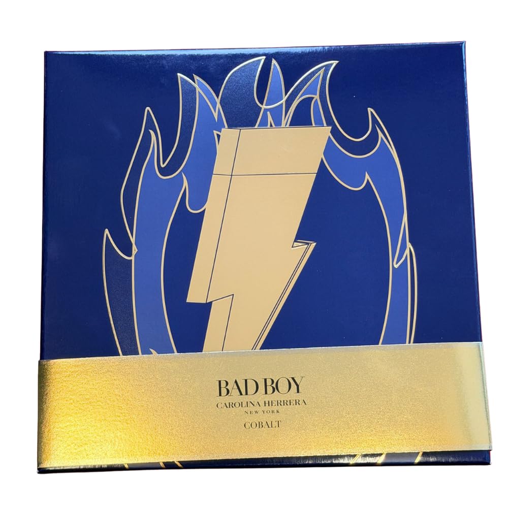 Amazon.com : Carolina Herrera Bad Boy Cobalt 3pc Gift Set for Mens