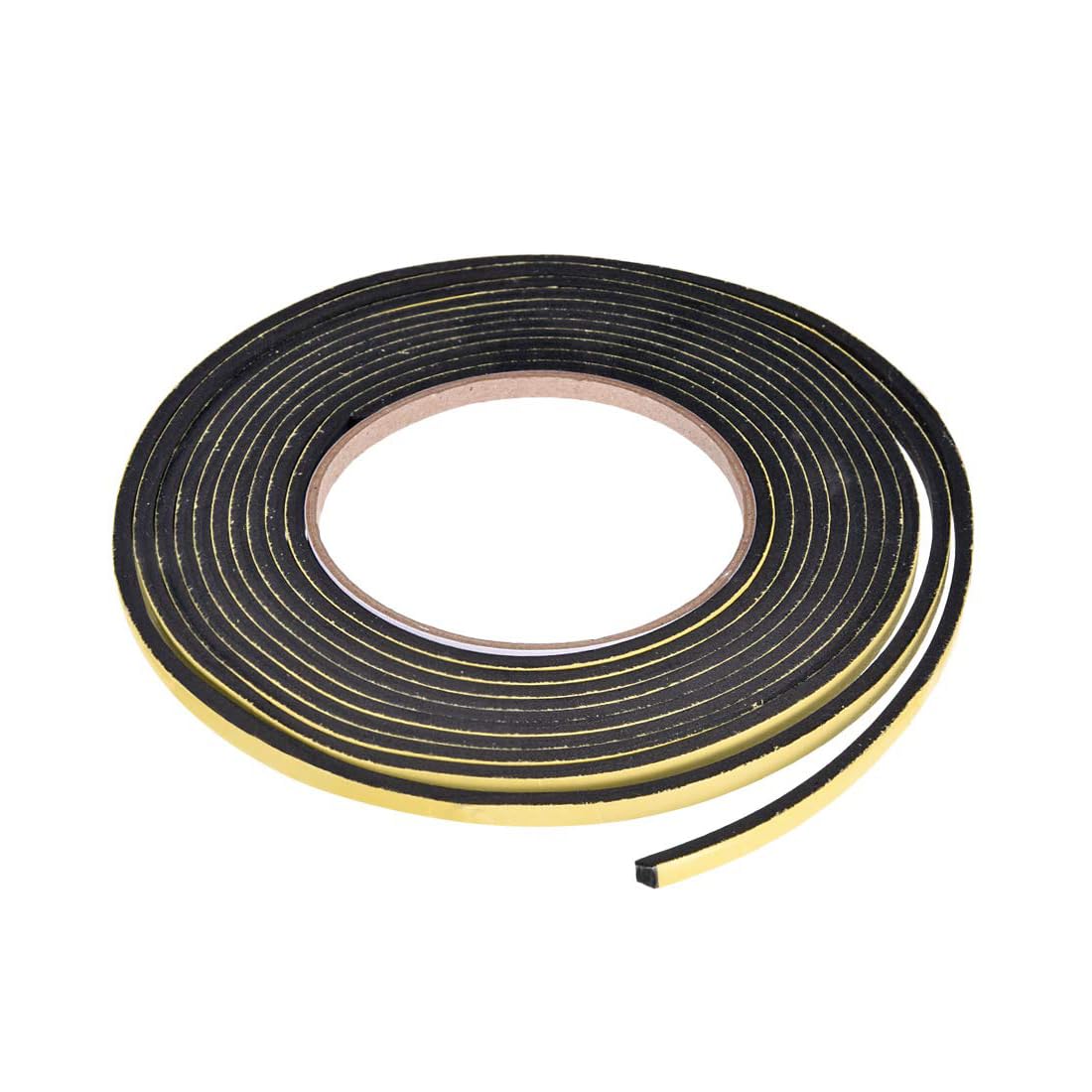 Soulnioi 1 Pcs Sealing Foam Tape 5mm Wide 3mm Thick 4m/13ft Long, Self-Adhesive EVA Weatherproof Tape for Window, Door Insulation & Automotive Soundproofing