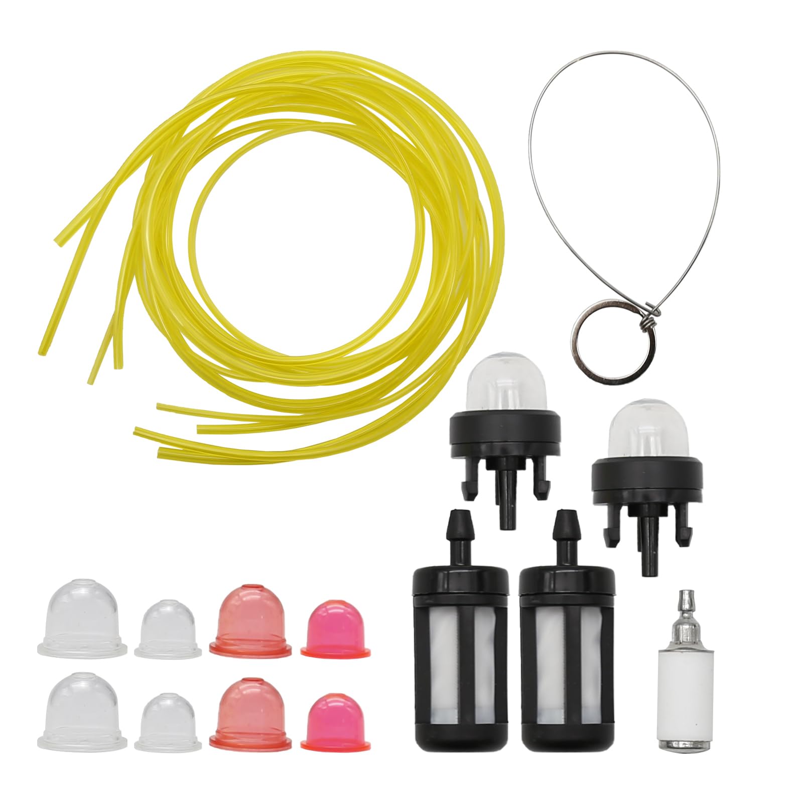 SYOWADA AC04122 Fuel Line Kit Replacement for Poulan Craftsman Husqvarna Chainsaw String Trimmer Blower and Other Most 2 Cycle Gas Engine, AC04124 Fuel Line Kit Replacement for 25cc 30cc 26cc Motors