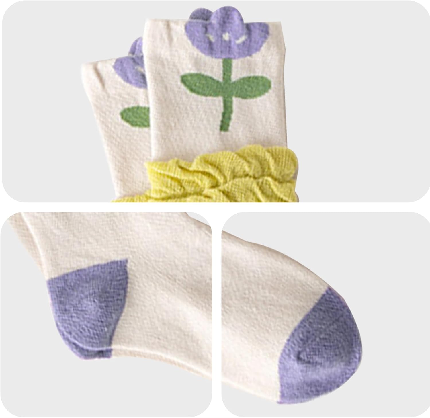 Girls Socks Cute Novelty Over the Calf Knee High Socks 3 Pairs 1-12 Years