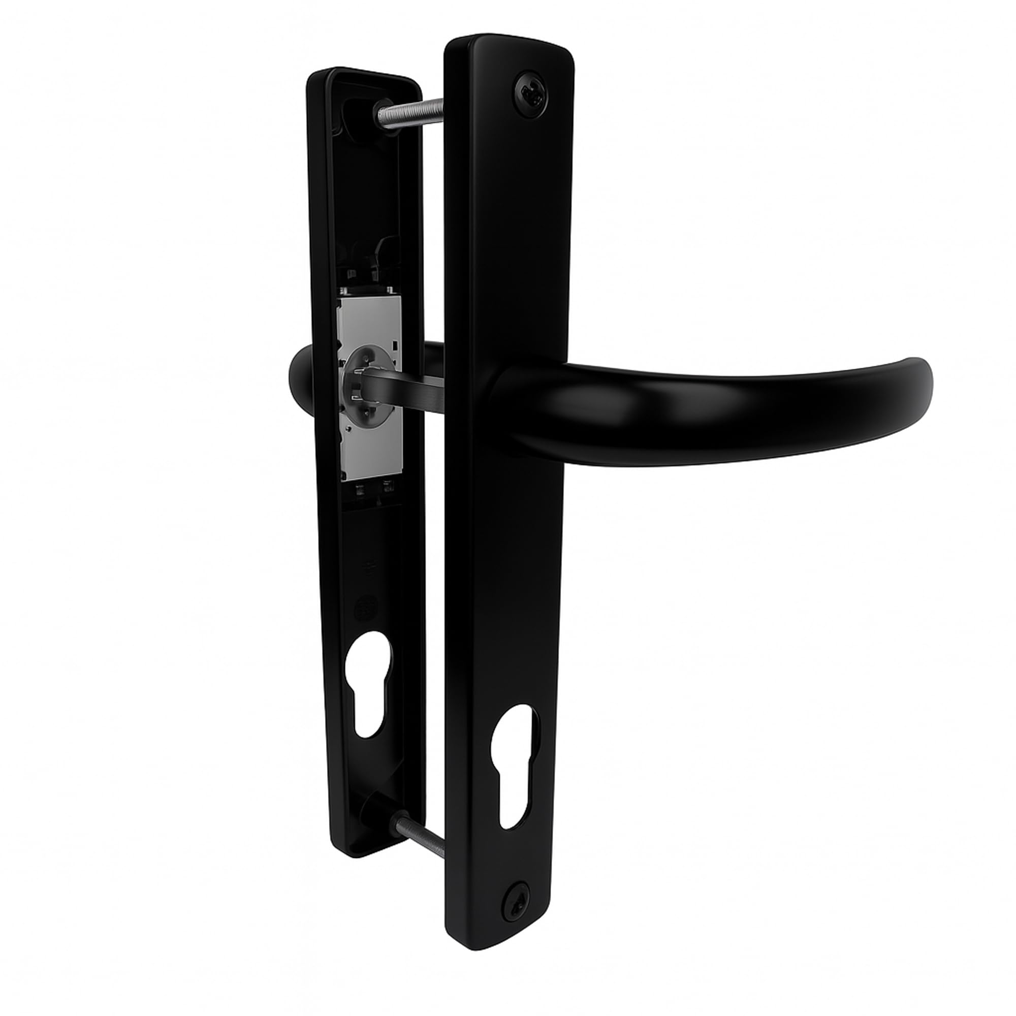WINDOWS 4 YOU UPVC Door Handle, Die-Cast Zinc, Chrome/Satin Chrome/Gold/Black/Anthracite Grey, 215mm, Sprung Lever, 92PZ, for UPVC/Composite/Patio/French Doors (Anthracite Grey)