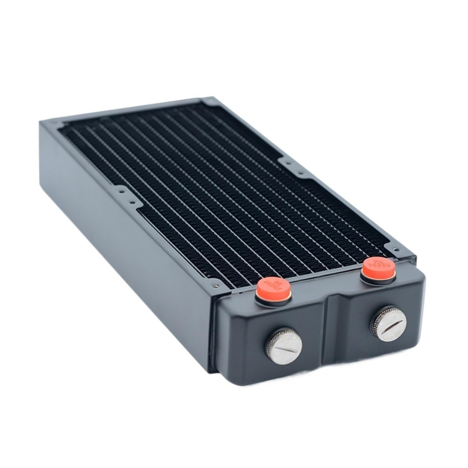 Radiateur cuivre watercooling double couche ailettes 45mm d'épaisseur