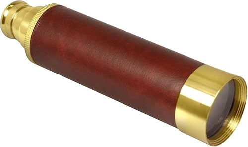 Miniatura 2 de Telescopio Monocular Alcance Pirata 25x30 Un Ojo Latón Spyglass