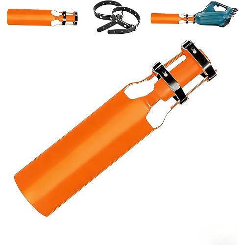 Leaf Blower Air Booster, Compatible with Cylindrical Nozzles 3 Inches in Diameter and Over 4 Inches in Length; Ideal for Blowing Away Leaves, Dust, and Snow; Orange
