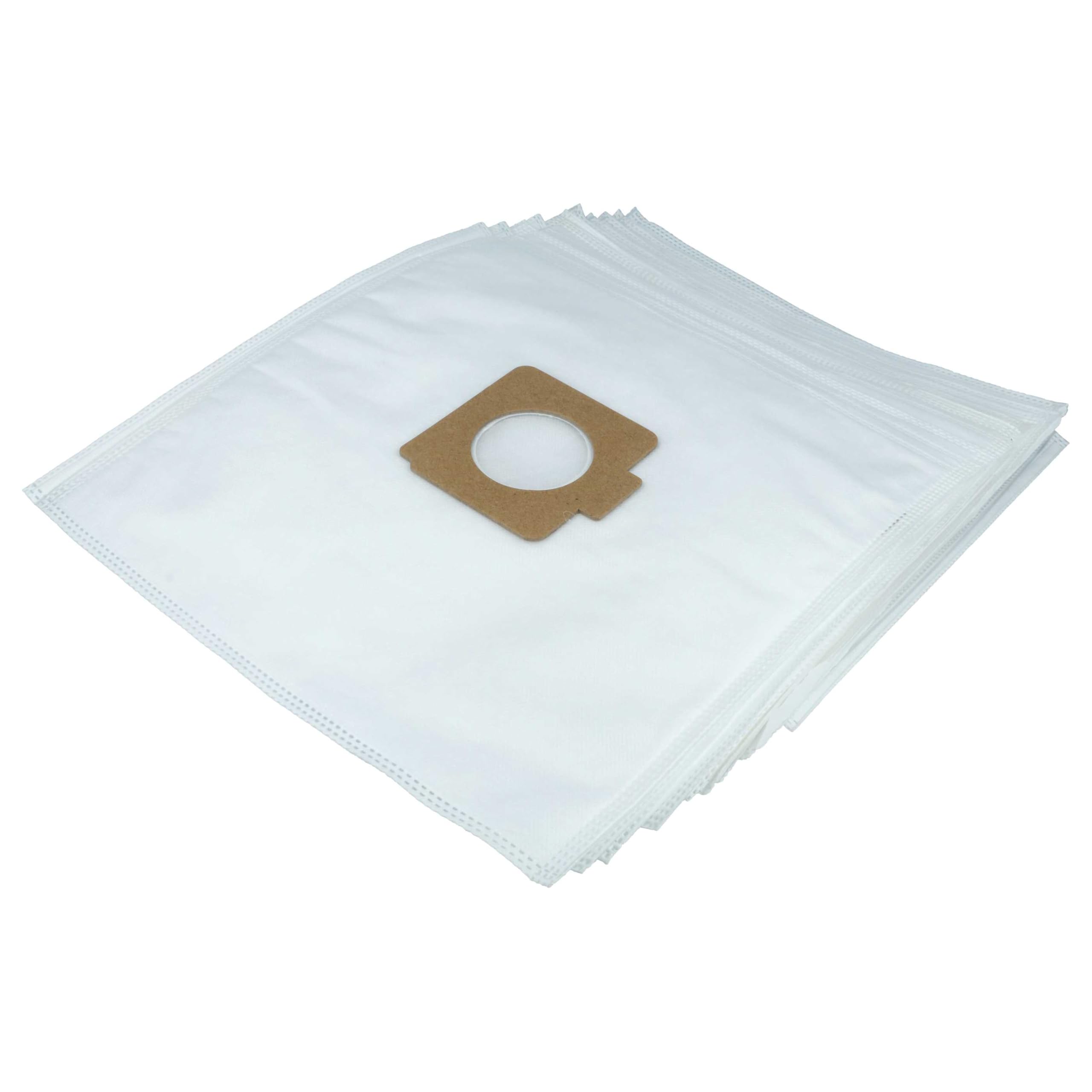 Vhbw 10x Sacchetto Compatibile Con Moulinex Power Clean Av 9 Serie Bp 1 Bp 2 Bp 3 Aspirapolvere In Microfibra 29cm X 205cm Bianco