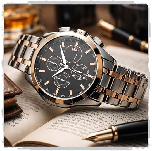 AMERICANVIBER® Affordable Men’s Wrist Watch Under 499 |Men Watch | Classic Round Dial | Quartz Movement | Stainless Steel ...