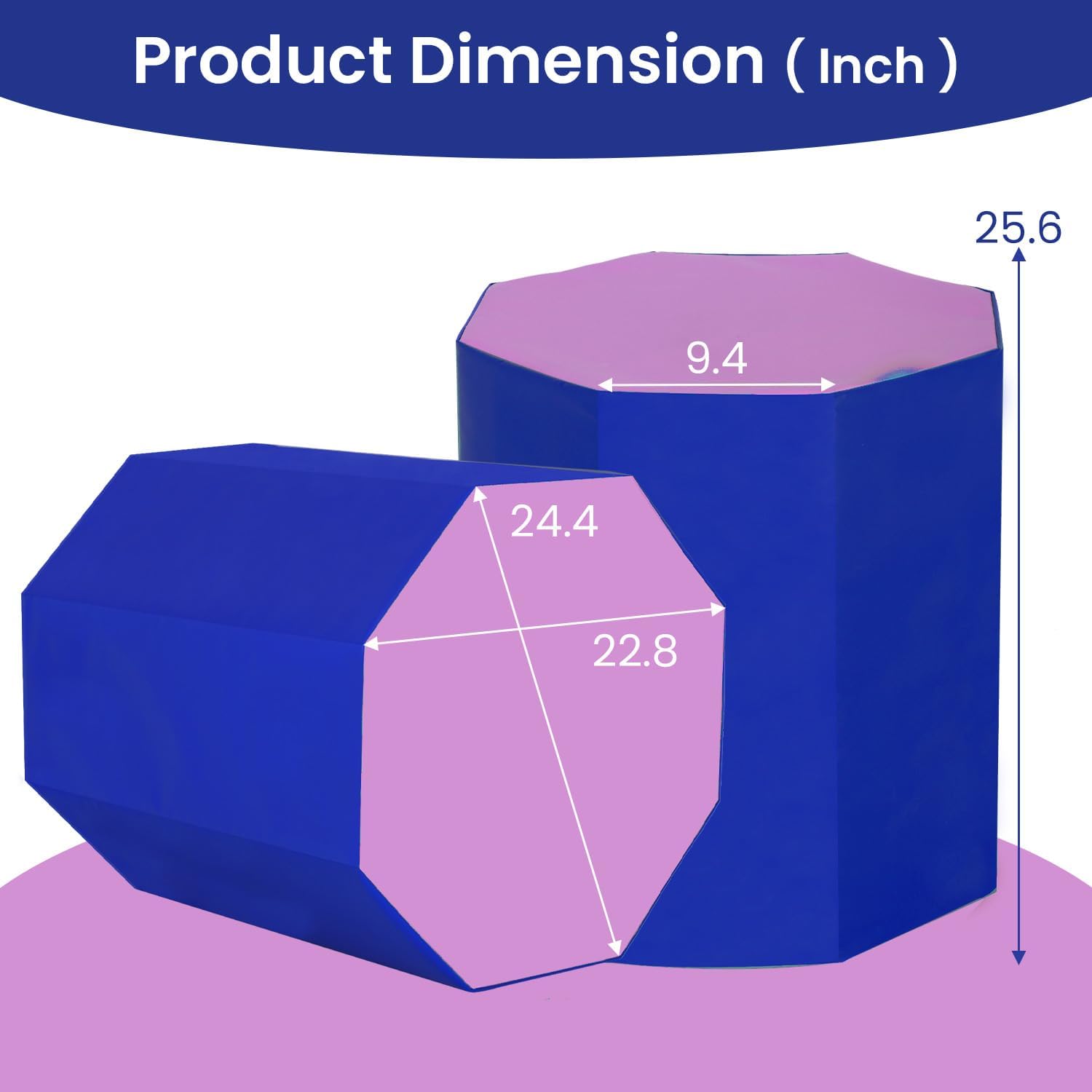 FDW Gymnastics Mat Octagon Tumbler Octagon Mat 24.4 x 25.6 Gymnastic Equipment Somersault Backbend Tumbling Trainer Tumbling Mat for Home Gym Exercise Gymnastics Gym Fitness Home FDW Gymnastics Mat Octagon Tumbler Octagon Mat 24.4 x 25.6 Gymnastic Equipment Somersault Backbend Tumbling Trainer Tumbling Mat for Home Gym Exercise Gymnastics Gym Fitness Home