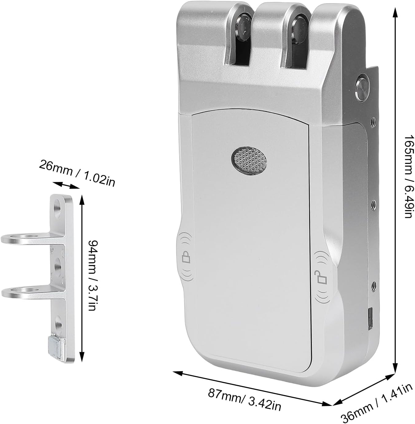 Smart Door Lock, WiFi Keyless Entry Electronic Deadbolt with Remote Control Mobile APP Unlock Anti Theft Dual Motor System, for Home Security 8
