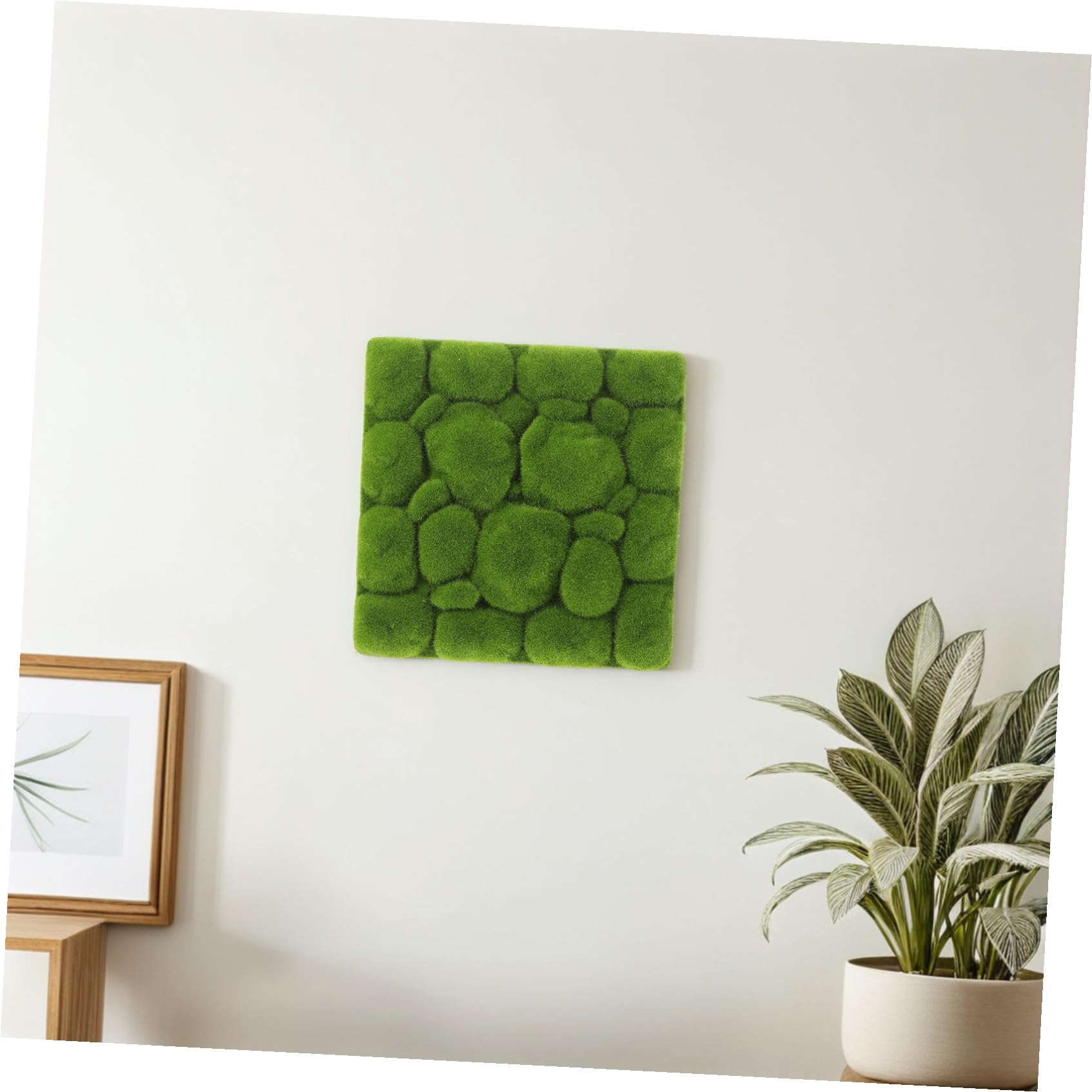Künstliche Mooswand Platten 3 Stück aus Schaumstoff Grün | Wanddekoration aus Künstlichem Moosbrett, Moderne Grüne Deko für Hochzeit und Blumenarrangement