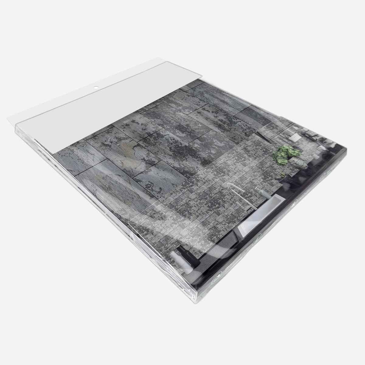 ECYC Ltd 5-Sheet Faux Stone Peel and Stick Wall Tiles, Foam Tile Wall Panels Backsplash Tile Stickers Self Adhesive Stone Look Foam Tiles for Living Room, Kitchen, Fireplace, 13.5 x 11.5 inch