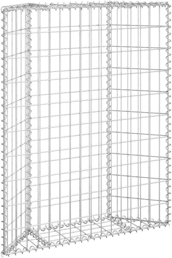 Modular Planter Raised Garden beds Outdoor Garden Landscape Trapezium Gabion Raised Bed Galvanized Steel 39.4"x7.9"x39.4"for Gardening, Vegetables, Flowers (Silver 31.5" x 7.9" x 39.4" (L x W x H))