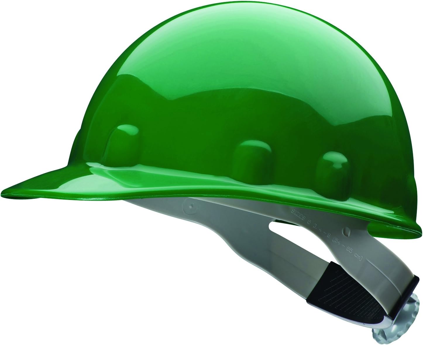 Fibre-Metal by Honeywell SuperEight Thermoplastic Cap-Style Hard Hat with 8-Point Ratchet Suspension, Green - E2RW74A000, Medium