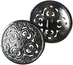 10 pcs 1 inch Metal Jacket Button,Blazer Button Set,Hollow Metal Sewing Button - 25mm Antique Vintage Beautiful Suits Button Set for Blazer, Suits, Coat, Uniform, Jacket,Q2022 - coolthings.us