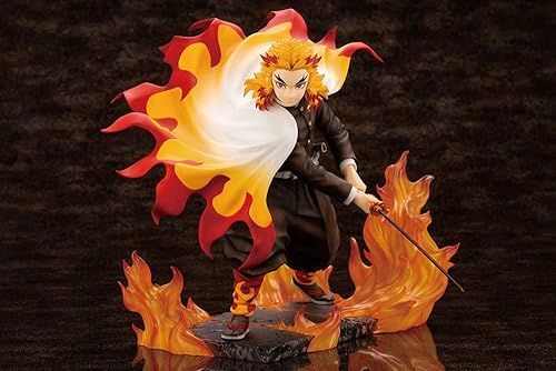 Miniatura 4 de Kotobukiya Demon Slayer: Kimetsu no Yaiba: Kyojuro Rengoku ArtFX J Estatua, multicolor