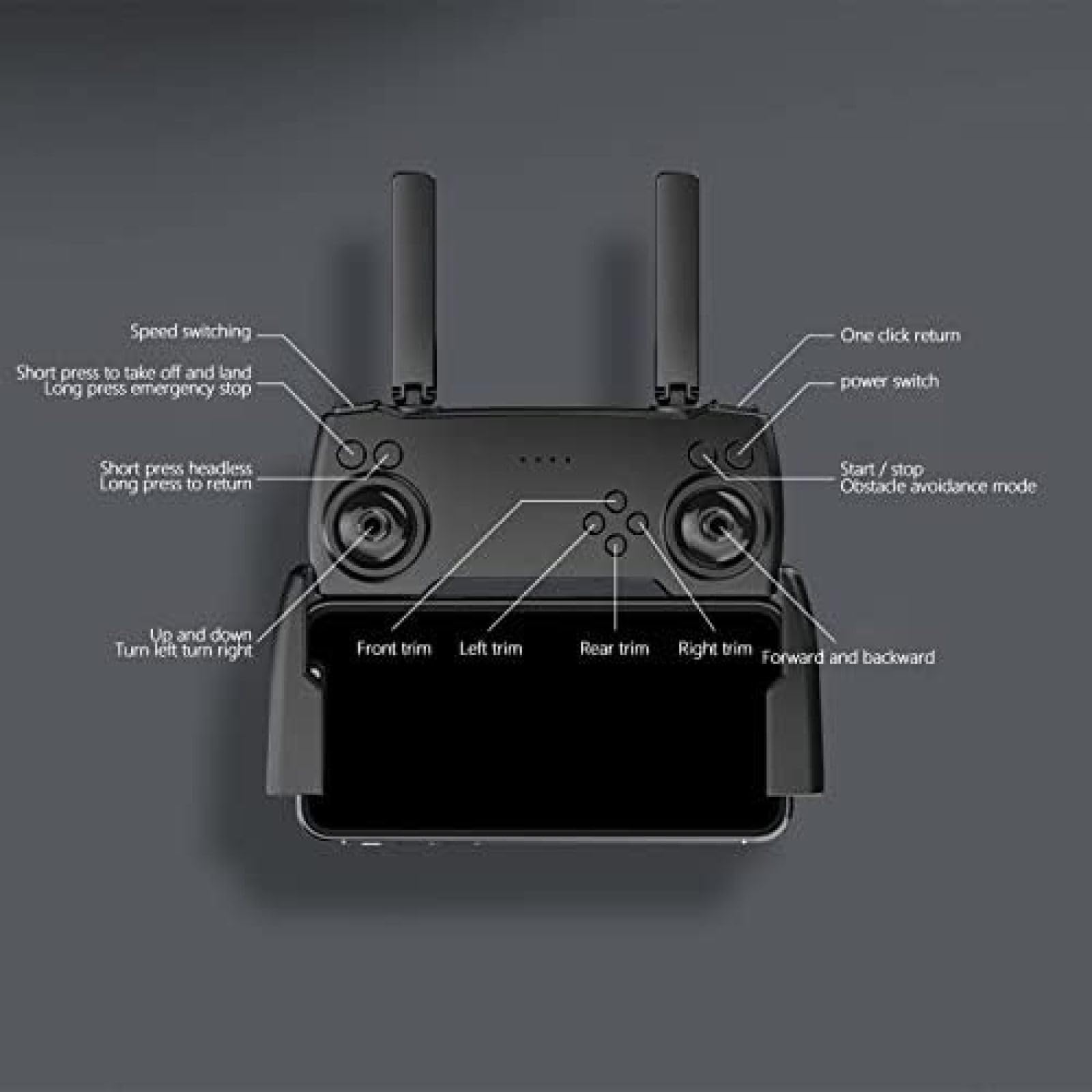 Drone Pieghevole su Tre Lati per Evitare Ostacoli con Fotocamera HD 8K per Adulti, quadricottero con 2 batterie, Ritorno Automatico a casa, seguimi, Raggio di Controllo Lungo, Passaggio del