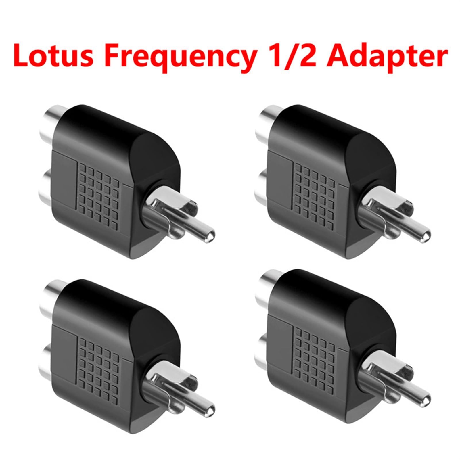 Kit Adattatore convertitore Audio Video AV sdoppiatore RCA a Y da 5 Pezzi, da 1 Maschio a 2 Femmine, da Spina RCA Lotus Jack a Doppia(100PCS)