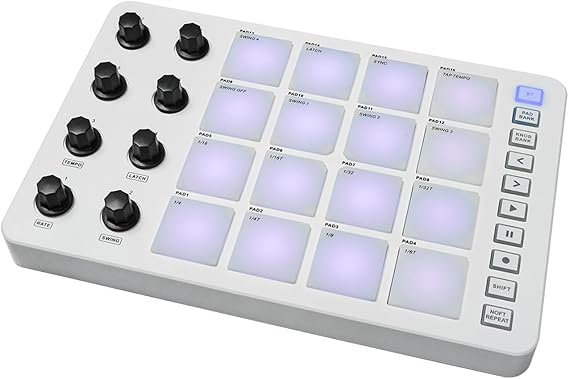 MIDI Pad Beatmaker Machine Portable MIDI Controller Pad for Beginners