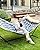 SONGMICS Quilted Hammock with Curved Bamboo Spreaders, Pillow, 78.7 x 55.1 Inches, Holds up to 495 lb, Blue and Beige Rhombus UGDC034I02