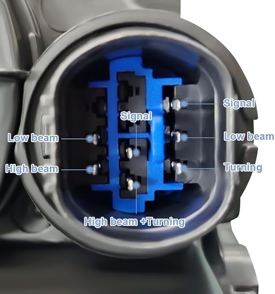 Left Headlight for Hyundai Elantra 2017 2018, Left Driver Side Front Halogen Headlight Assembly 114-10016L,92102F3000, HY2503206 (Left/Driver Side)