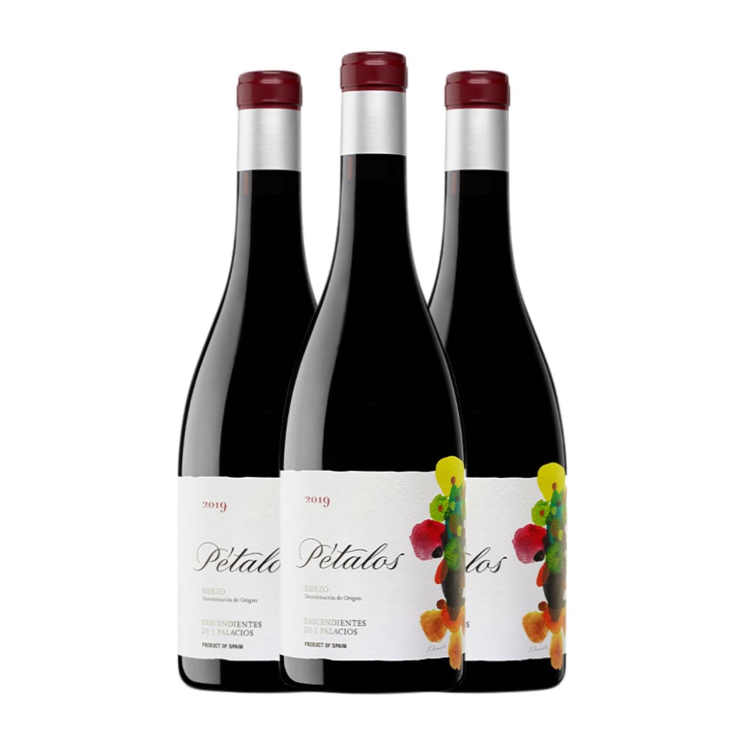 Descendientes J. Palacios Pétalos Bierzo Joven 75 cl Vino tinto (Caja de 3 Botellas de 75 cl)
