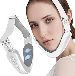Massageador Facial Elétrico, Dispositivo Para Redução Do Queixo Duplo, 6 Modos Com 12 Níveis De Intensidade, Massajador Facial Portátil Para Contorno Facial, Elevação Facial E Forma V