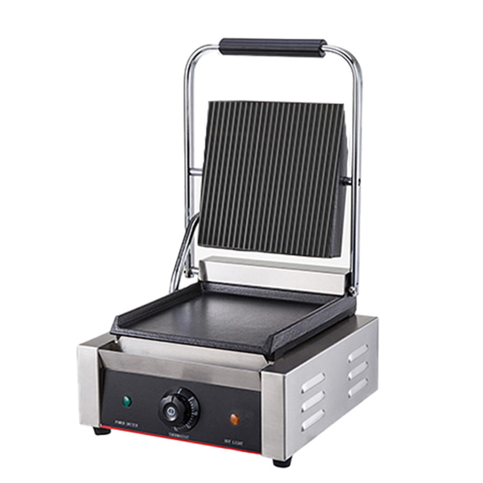 Caterers Grill, 1800 W Elektryczny Grill Kontaktowy Patelnia, Prasa Grill Nieprzywierająca Na Zewnątrz Kemping Gotowanie Kanapki Stek Mięso, Jadalnia, Kuchnia,OP-811C