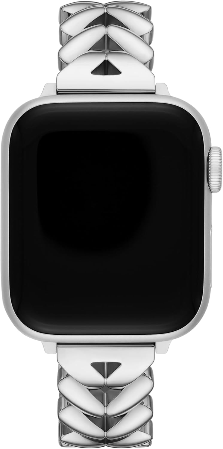 kate spade new york Designer Interchangeable Stainless Steel Band Compatible with Your 38/40/41mm Apple Watch Series 9/8/7/6/5/4/3/2/1/SE