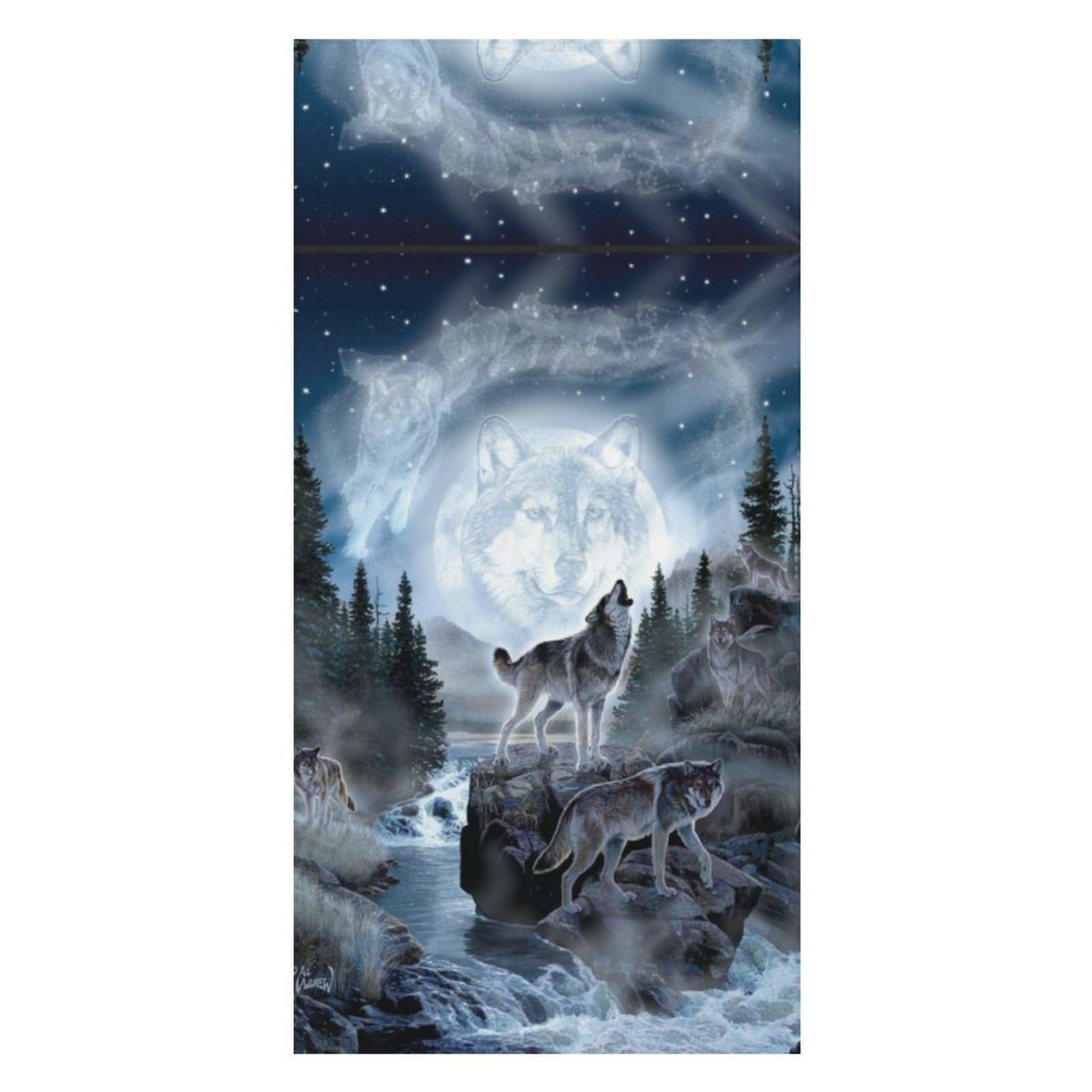 LWORZIIB Beach Towel, Moon Wolf Bath Towel, Pool Towel Great for Gym Swimming 80 X 160cm