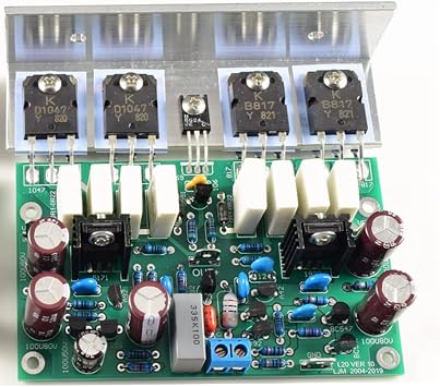 Assembeld LJM L20 Mono Amplifier Board With Angle Aluminum Mono 350W Amplifier Board