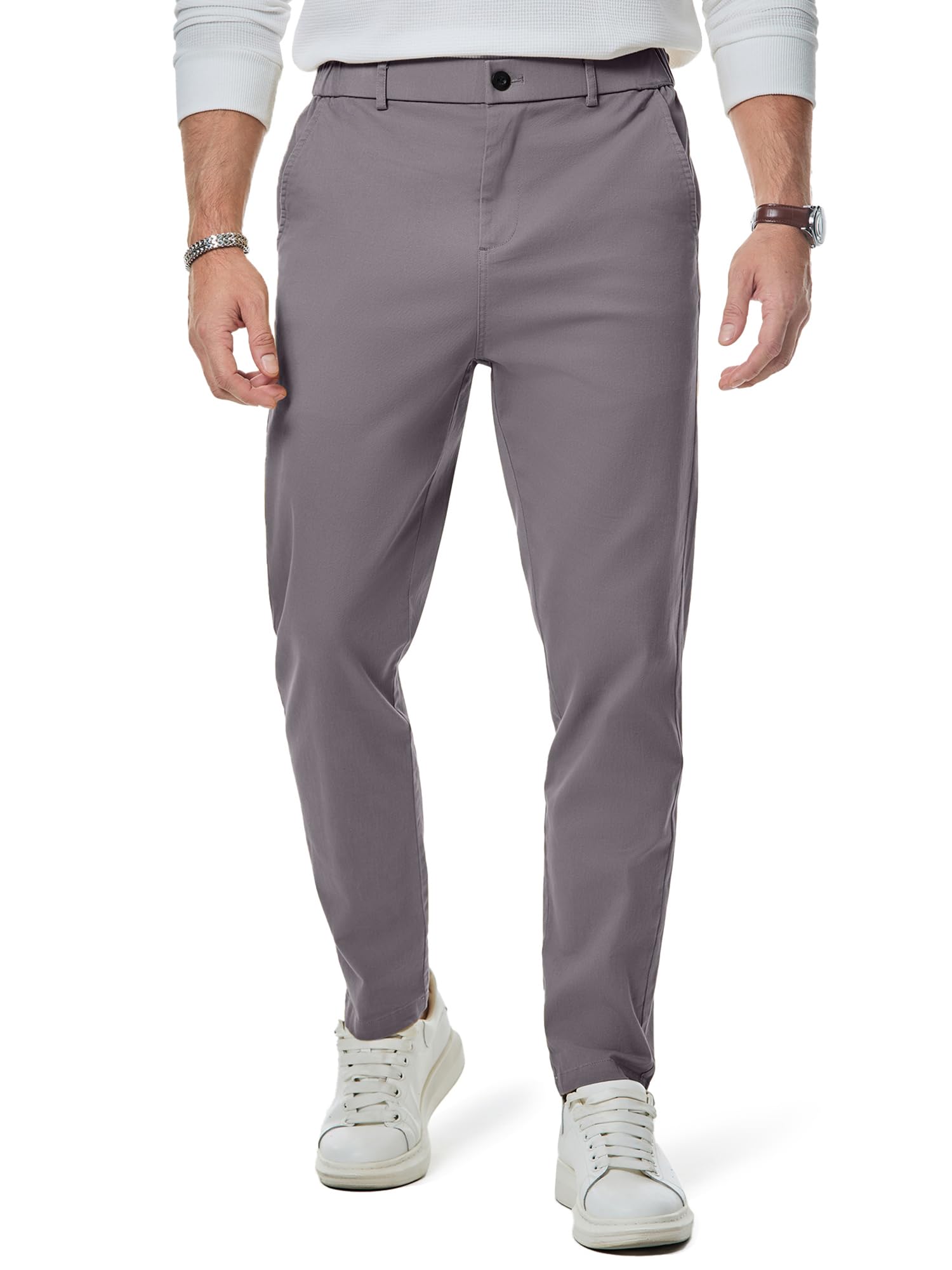Elegancity Herren Chino Hose Casual Anzughose Baumwolle Hosen Herren Modern Stoffhose Stretch Business Arbeitshose Freizeithosen