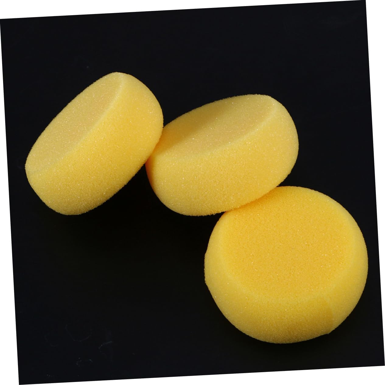 SEWACC 8pcs Multipurpose Painting Sponges for Boys and Girls Yellow Watercolor Tools Lightweight and Easy to Clean for Oil and Craft Projects