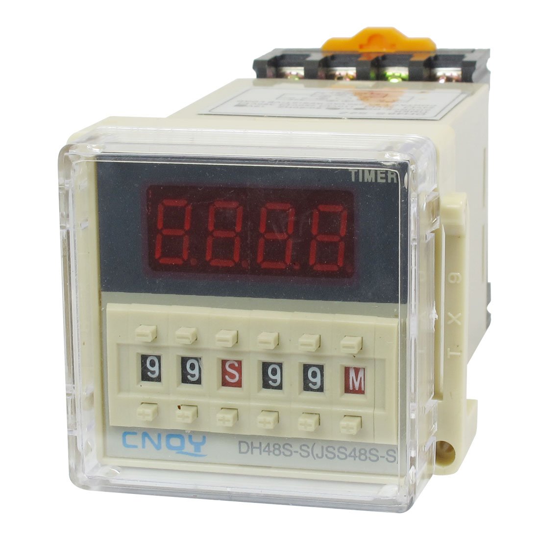 Zhwtisnpe One Color Dh48s-S2z Lcd Display Digital Time Timing Delay Relay 0.1S-99H Ac/Dc12v W Base